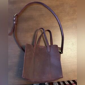 Portland Leather Goods Merlot Lola Crossbody Tote